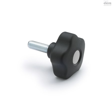 Elesa Zinc-plated steel threaded stud, VCT.53 p-3/8-16x1-1/2-SOFT-C3 VCT-p-SOFT (inch sizes)